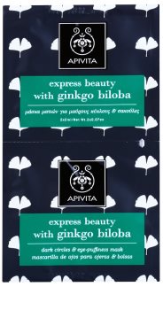 Apivita Express Beauty Ginkgo Biloba Masca pentru ochi pentru reducerea cearcanelor
