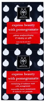Apivita Express Beauty Pomegranate revitalizirajuća maska za posvjetljivanje lica