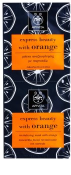 Apivita Express Beauty Orange revitalizirajuća maska za lice