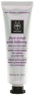 Apivita Express Gold Bilberry maschera esfoliante illuminante
