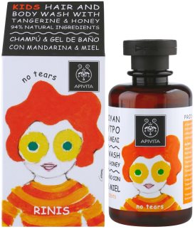 Apivita Kids Tangerine & Honey шампунь та гель для душу 2 в 1 для дітей