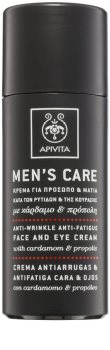 Apivita Men's Care Cardamom & Propolis crème anti-rides visage et yeux