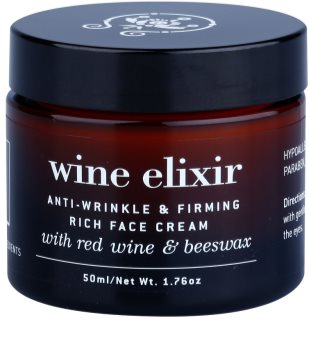 Apivita Wine Elixir Red Wine & Beeswax feszesítő ránctalanító krém száraz bőrre