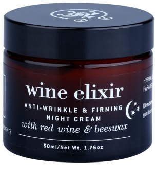 Apivita Wine Elixir Red Wine & Beeswax noćna krema za učvršćivanje protiv bora