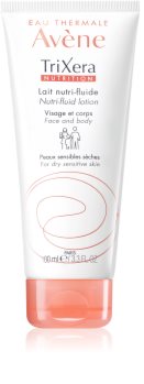 Avène TriXera Nutrition lapte fluid intens hranitor penru fata si corp pentru piele uscata si sensibila
