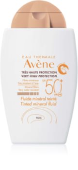 Avène Sun Minéral schützendes Tönungsfluid ohne chemische Filter SPF 50+