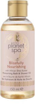 Avon Planet Spa African Shea Butter sprchový a koupelový olej s bambuckým máslem