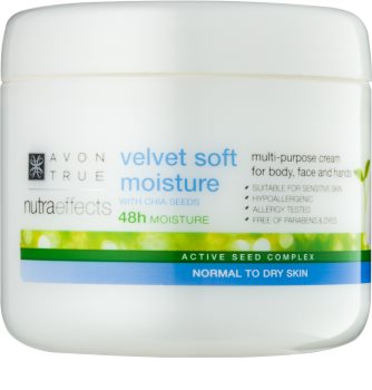 Avon True NutraEffects nyugtató hidratáló krém arcra és testre