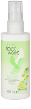 Avon Foot Works Beautiful erfrischendes Spray für die Beine mit Limette und Zuckerrohr