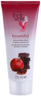 Avon Foot Works Beautiful Fußpeeling mit Granatapfel und Schokolade