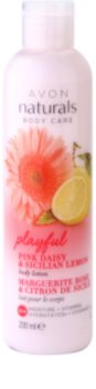 Avon Naturals Body Feuchtigkeitsspendende Milch mit Gänseblümchen und Zitrone