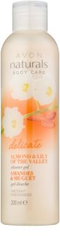Avon Naturals Body gel de banho suave com amêndoas e lírio do vale