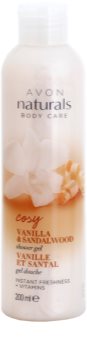 Avon Naturals Body gel de ducha refrescante con vainilla y madera de sándalo