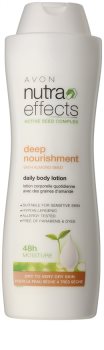 Avon Nutra Effects Nourish leite corporal hidratante para pele seca a muito seca