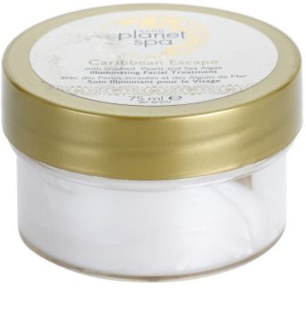 Avon Planet Spa Caribbean Escape trattamento notte illuminante per la pella con estratti di perle e alghe marine