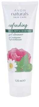 Avon Naturals Refreshing почистващ гел с роза, мента и лайка