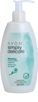 Avon Simply Delicate Gél intim higiéniára cseresznyevirág illattal