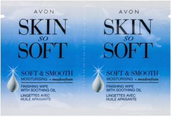 Avon Skin So Soft Smooth as bandas de cera para depilação para rosto