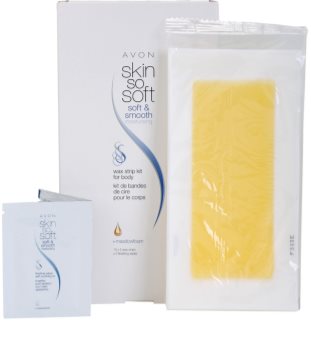 Avon Skin So Soft Smooth Feuchtigkeitsspendende Wachsstreifen zum Depilieren für den Körper