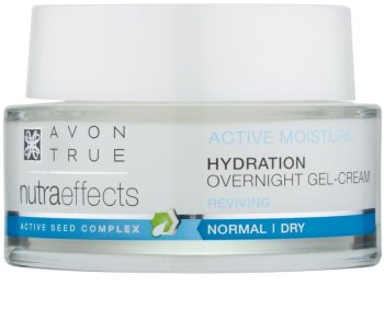 Avon True NutraEffects żel-krem nawilżająco-wygładzający na noc