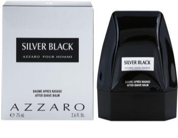 Azzaro Silver Black Aftershave Balsem voor Mannen 75 ml
