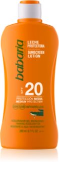 Babaria Sun Protective lapte de corp pentru soare rezistent la apa SPF 20