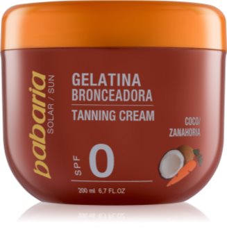 Babaria Sun Bronceadora gel accélérateur de bronzage à la noix de coco et carotte