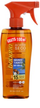 Babaria Sun Aceite Solar ulei de bronzat pentru piele uscata SPF 15