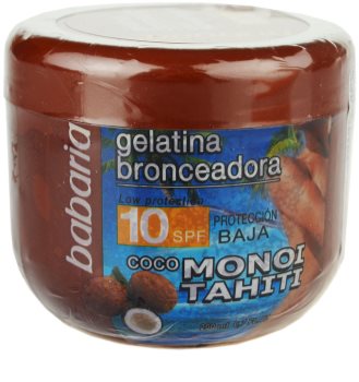 Babaria Sun Bronceadora gel teinté au noix de coco SPF 10