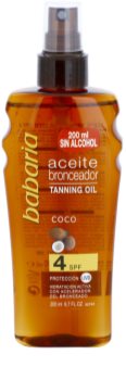 Babaria Sun Bronceadora ulei pentru plaja SPF 4
