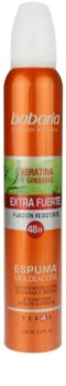 Babaria Ginseng espuma de cabelo fixação extra forte