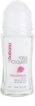 Babaria Rosa Mosqueta deodorante roll-on con estratto di rosa canina