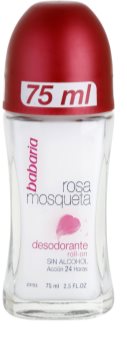 Babaria Rosa Mosqueta deodorante roll-on con estratto di rosa canina