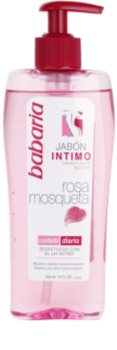Babaria Rosa Mosqueta gel de banho de higiene íntima para mulheres com extrato de rosas silvestres
