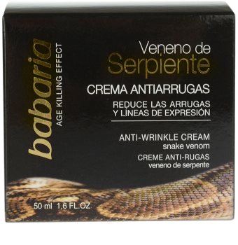 Babaria Snake Venom crema giorno e notte antirughe con veleno di serpente