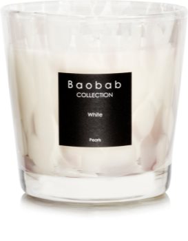 Baobab White Pearls candela profumata 6,5 cm