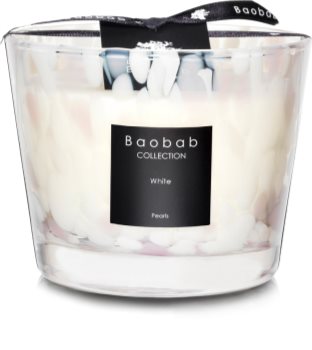 Baobab White Pearls Duftkerze 10 cm