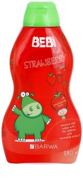 Barwa Bebi Kids Strawberry Shampoo und Badeschaum 2 in 1