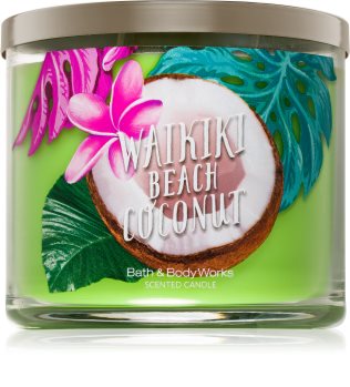 Bath & Body Works Waikiki Beach Coconut Duftkerze 411 g