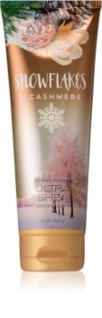 Bath & Body Works Snowflakes & Cashmere tělový krém pro ženy 226 g