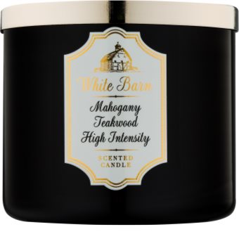 Bath & Body Works White Barn Mahogany Teakwood High Intensity bougie parfumée 411 g
