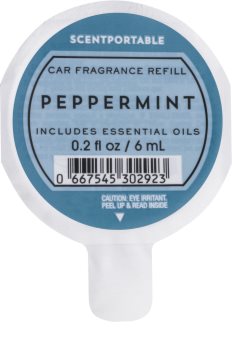 Bath & Body Works Peppermint parfum pentru masina 6 ml Refil