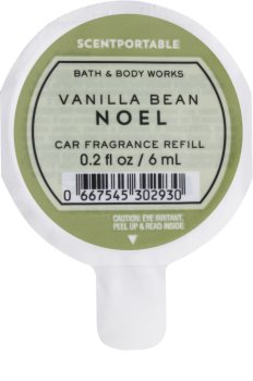 Bath & Body Works Vanilla Bean Noel parfum pentru masina 6 ml Refil