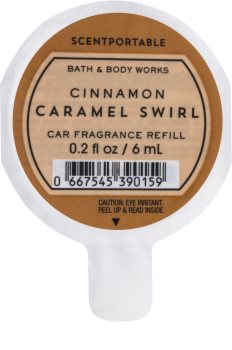 Bath & Body Works Cinnamon Caramel Swirl vůně do auta 6 ml náhradní náplň
