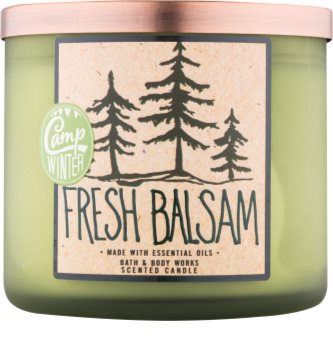 Bath & Body Works Camp Winter Fresh Balsam dišeča sveča 411 g