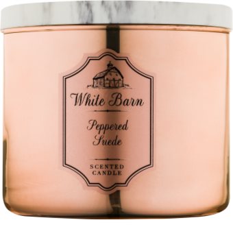 Bath & Body Works White Barn Peppered Suede Duftkerze 411 g