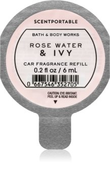 Bath & Body Works Rose Water & Ivy Autoduft 6 ml Ersatzfüllung