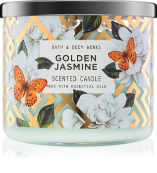 Bath & Body Works Golden Jasmine vonná svíčka 411 g