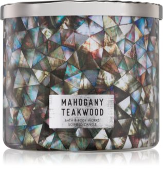 Bath & Body Works White Barn Mahogany Teakwood Geurkaars