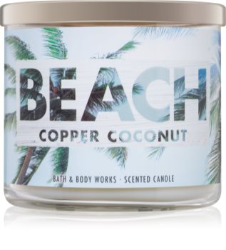 Bath & Body Works Beach Copper Coconut illatos gyertya 411 g
